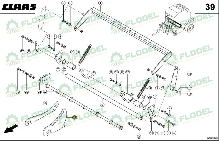 Cutit rotor presa baloti CLAAS 837779