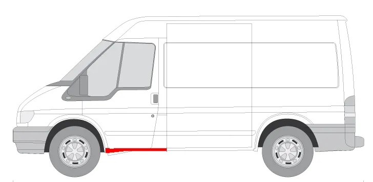 Prag lateral FORD TRANSIT