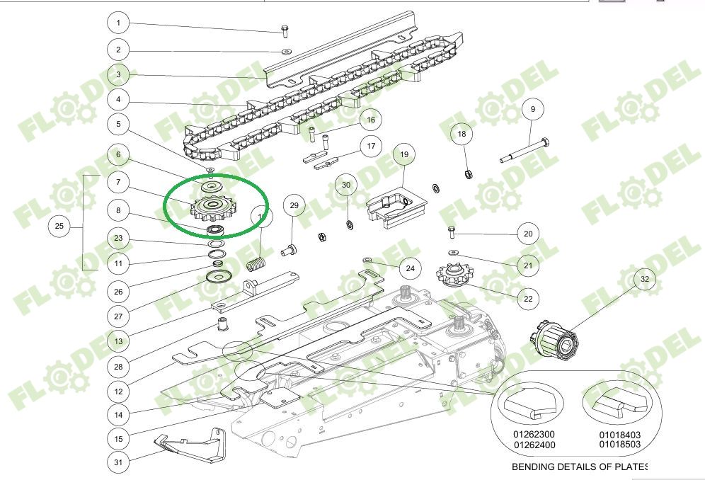 Pinion plastic Z14 CAPELLO 03.2113.00