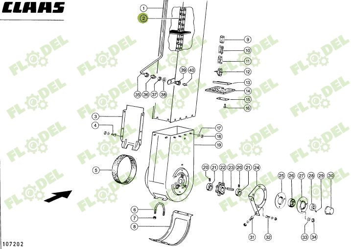 Lant cupe 136 role + 34 cupe cauciuc