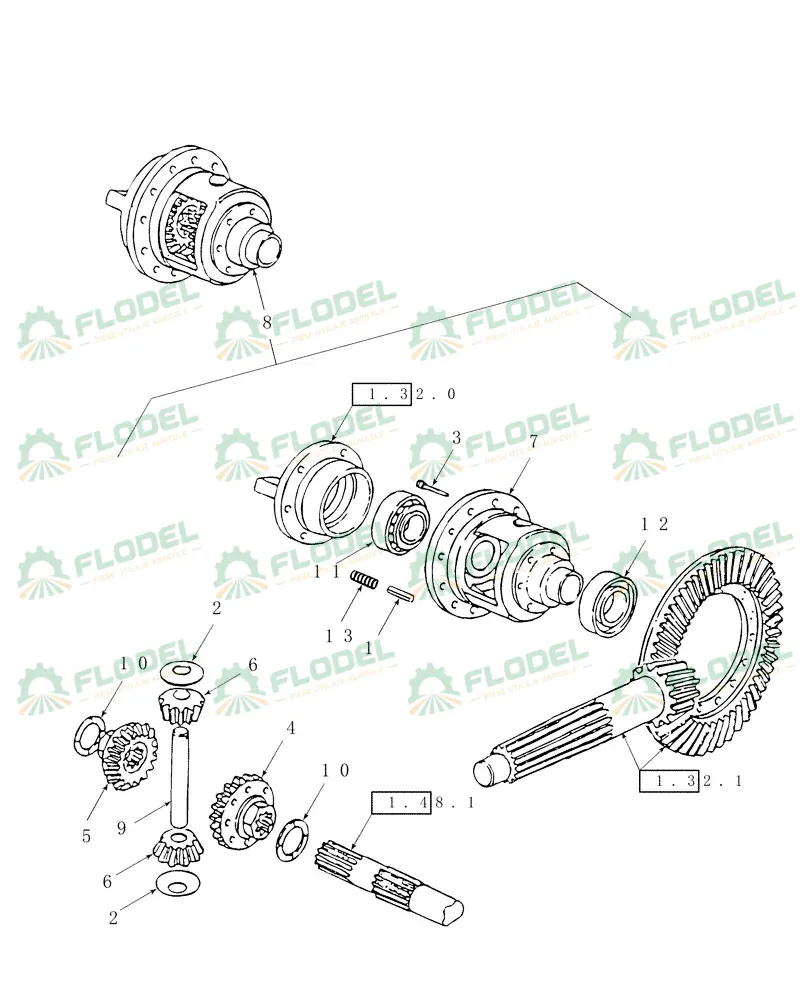 Bolt carcasa diferential CASE IH 87569306
