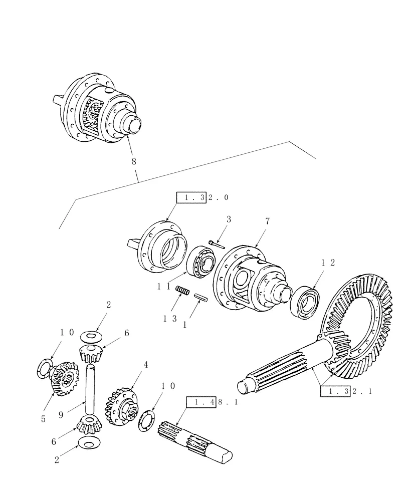 Bolt carcasa diferential CASE IH 87569306