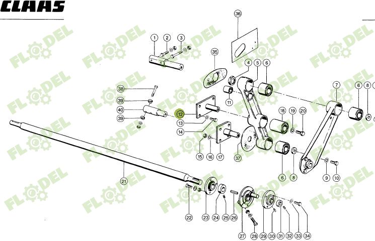 Suport casa sitelor CLAAS - 647451