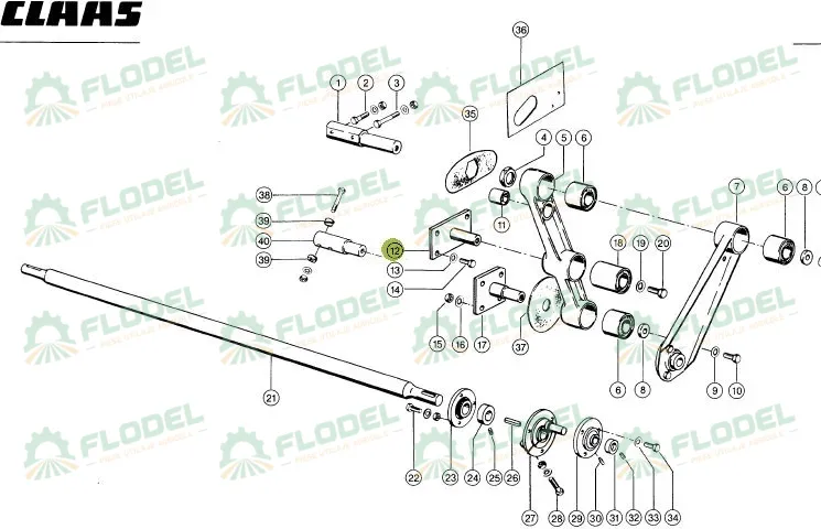 Suport casa sitelor CLAAS - 647451
