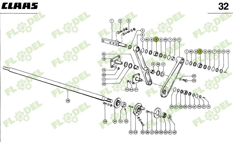 Bucsa casa sitelor combina CLAAS 605244