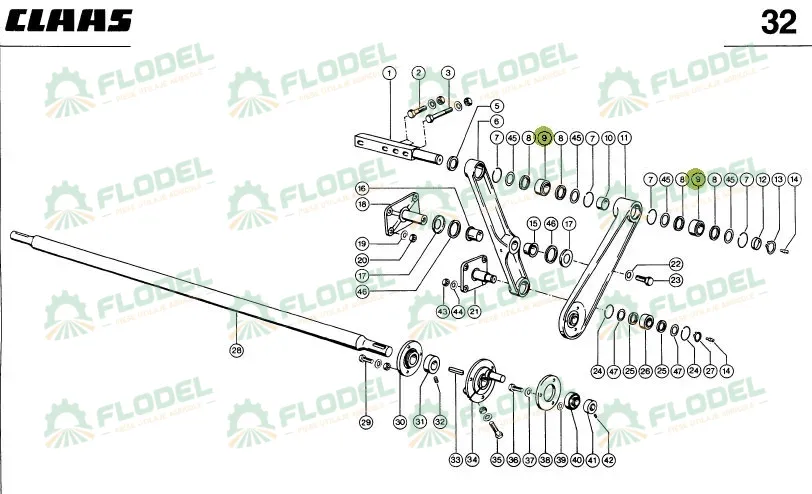 Bucsa casa sitelor combina CLAAS 605244