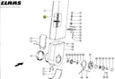 Lant cupe elevator CLAAS MEGA 682757