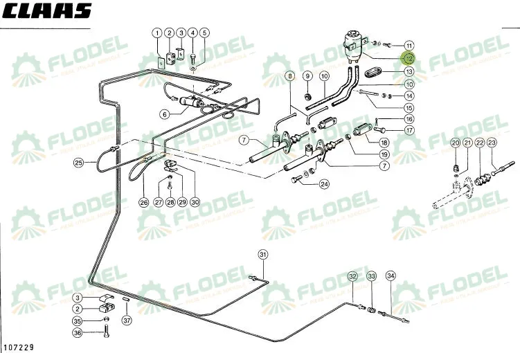 Rezervor lichid frana combina CLAAS 689570
