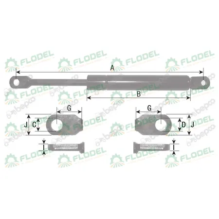 Amortizor geam spate FIAT 3148826R2
