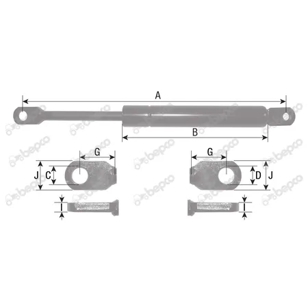 Amortizor geam spate FIAT 3148826R2