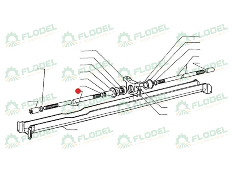 Ax cardan FIAT 750 mm 5121364 Original CNH