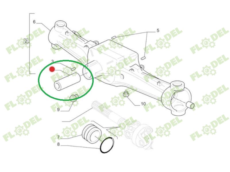 Bolt punte fata NEW HOLLAND 5140017