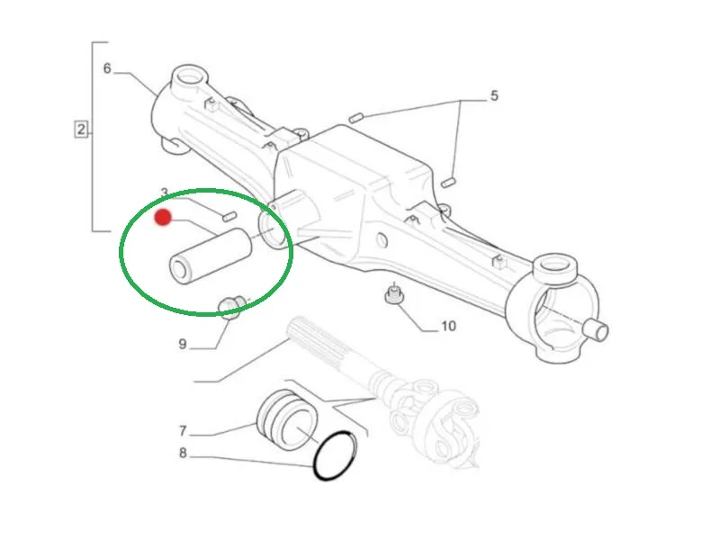 Bolt punte fata NEW HOLLAND 5140017