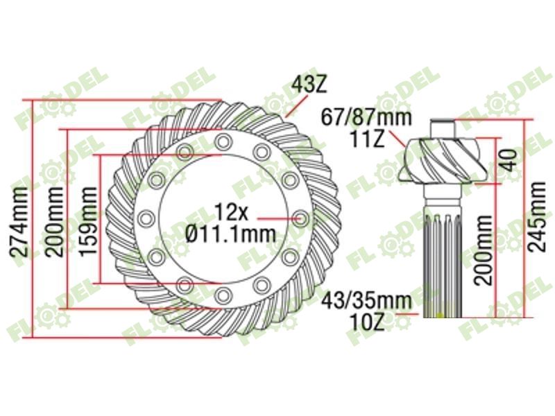 Grup conic FIAT 5149442 Original CNH