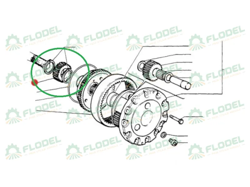 Pinion planetara fata FIAT 5137107