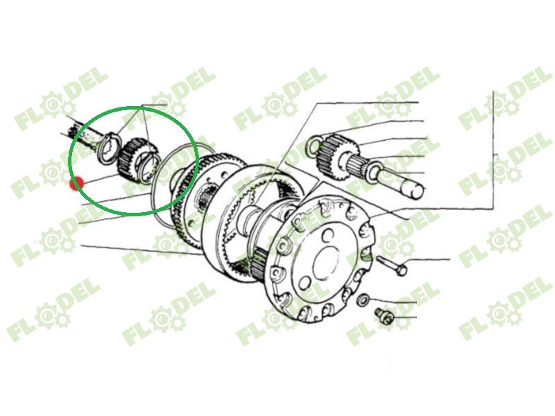 Pinion planetara fata NEW HOLLAND 5137107