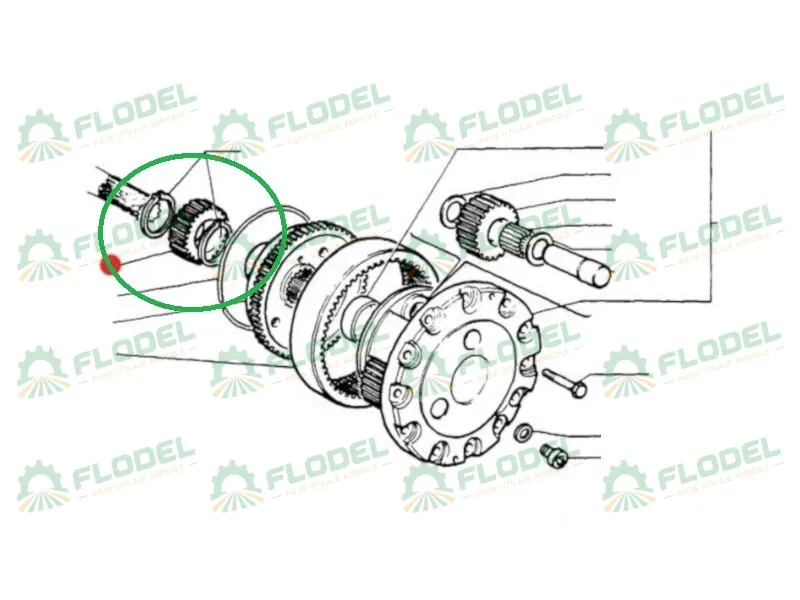 Pinion planetara fata NEW HOLLAND 5137107
