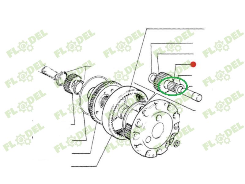 Set role rulment satelit fata FIAT 87565312