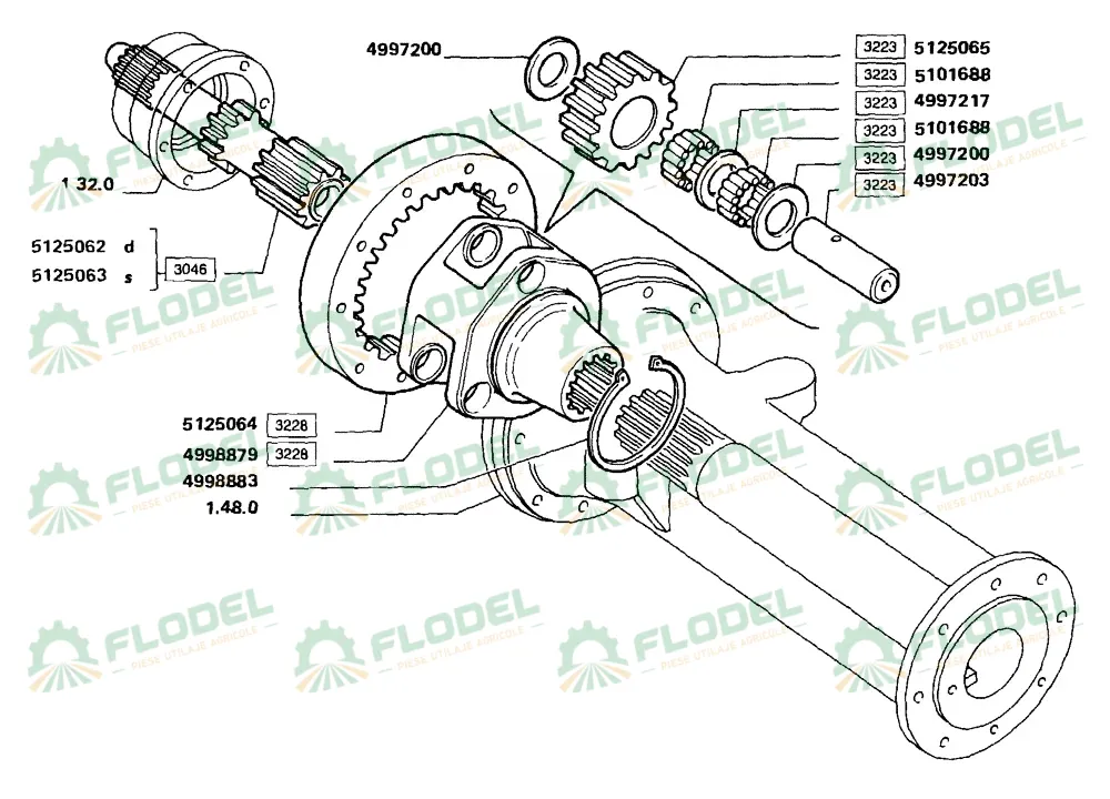 Ax transmisie finala FIAT 5125062