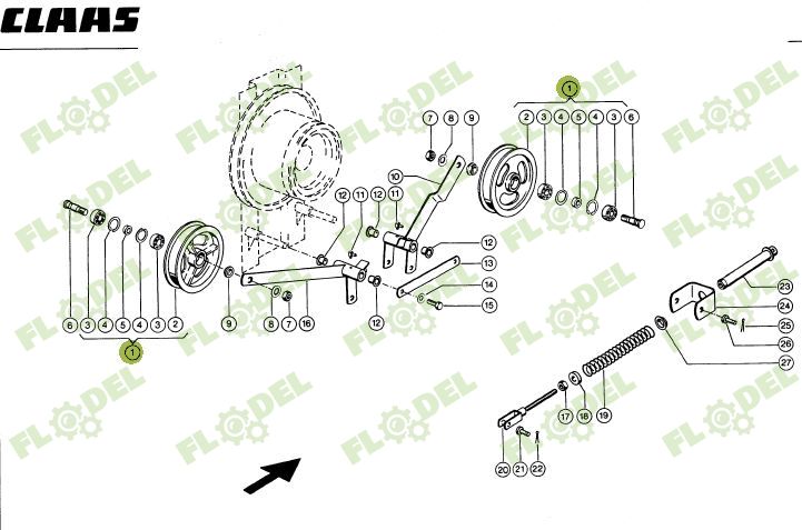 Fulie combina CLAAS 720792