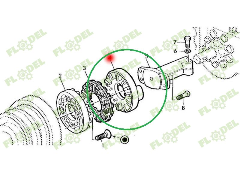 Flansa cuplaj pompa hidraulica JOHN DEERE L34432