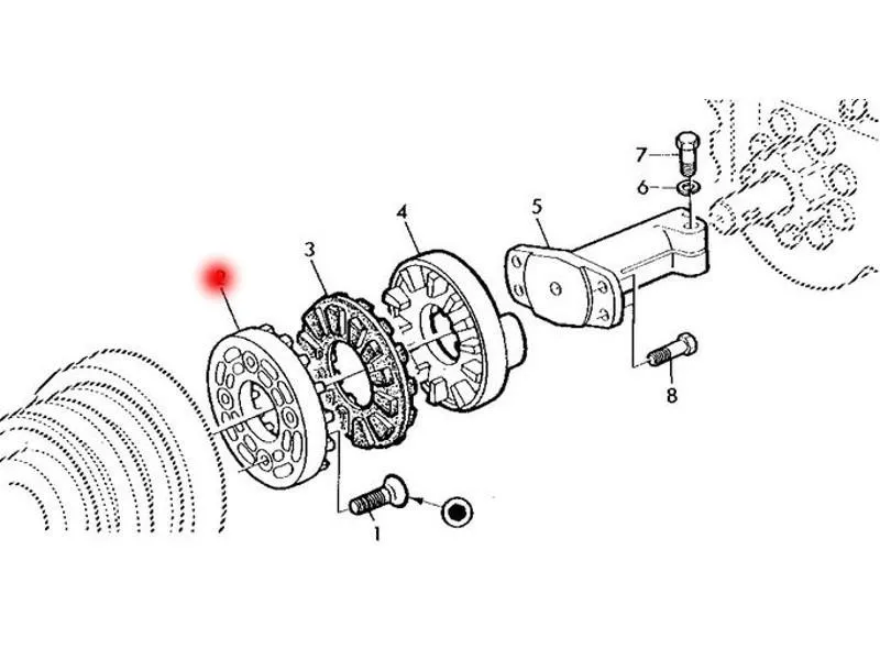 Flansa cuplaj pompa hidraulica JOHN DEERE L34569