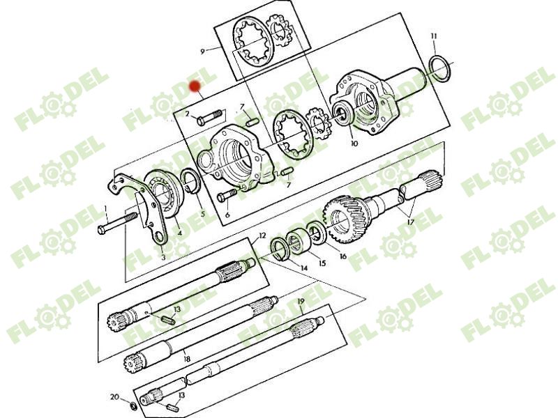 Pompa ulei transmisie JOHN DEERE AL120106