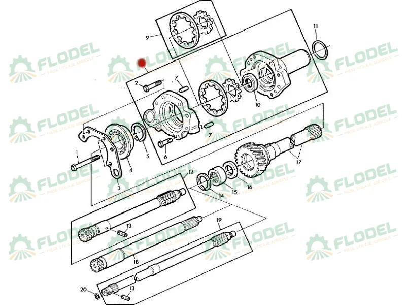 Pompa ulei transmisie JOHN DEERE AL120106