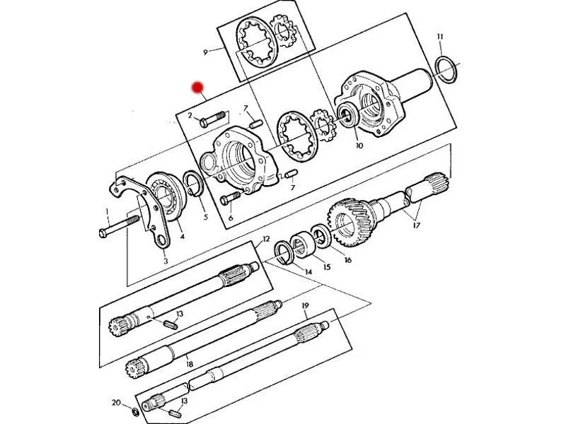 Pompa ulei transmisie JOHN DEERE AL120106