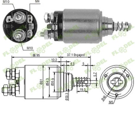 Bobina electromotor JOHN DEERE AL19193 MAGNETI MARELLI