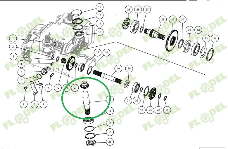 Ax tocator CAPELLO 04.5045.00 Z13 Z16