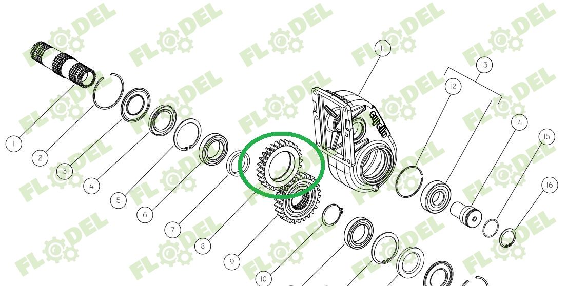Pinion CAPELLO 04.5041.00 Z-26