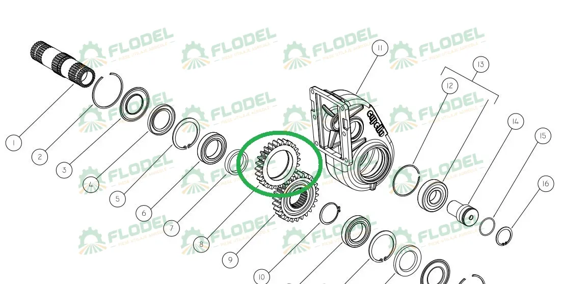 Pinion CAPELLO 04.5041.00 Z-26