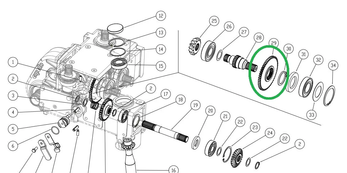 Pinion CAPELLO 04.5109.00 Z54 Z24