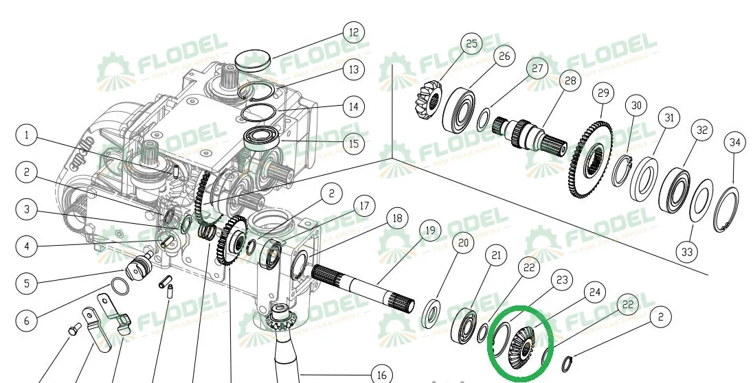 Pinion CAPELLO Z23 04.5047.00