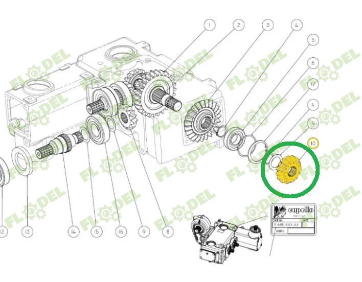 Pinion CAPELLO 04.5015.00 Z12