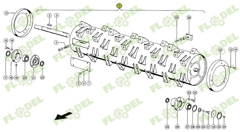 Accelerator CLAAS LEXION 734273