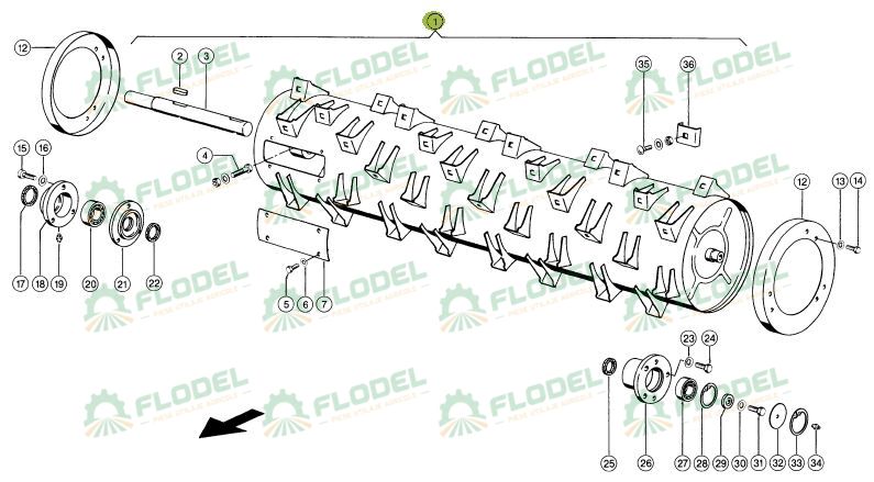 Accelerator CLAAS LEXION 734273