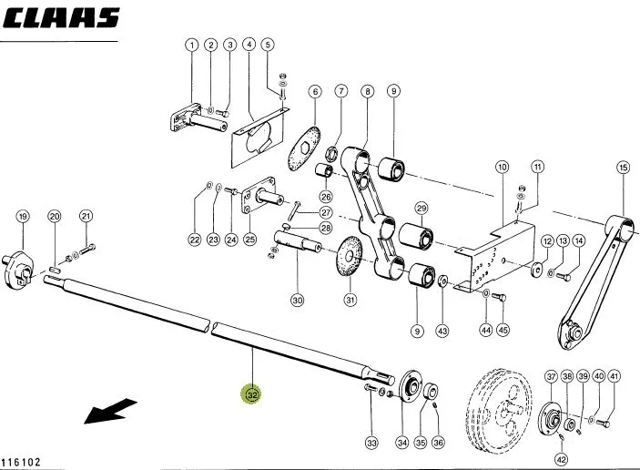 Ax site CLAAS 736056