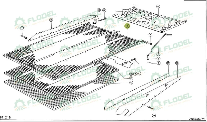 Sita superioara CLAAS DOMINATOR 76 86 1739x1010mm