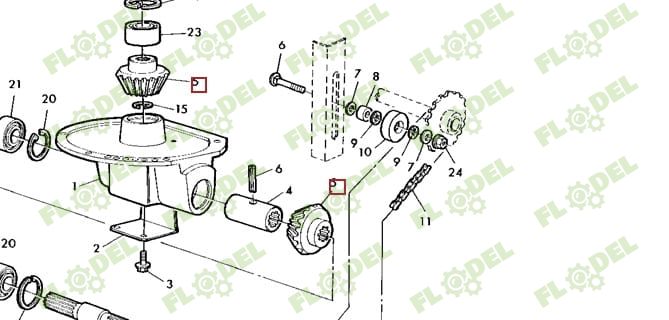 Pinion JOHN DEERE Z12148 Z18