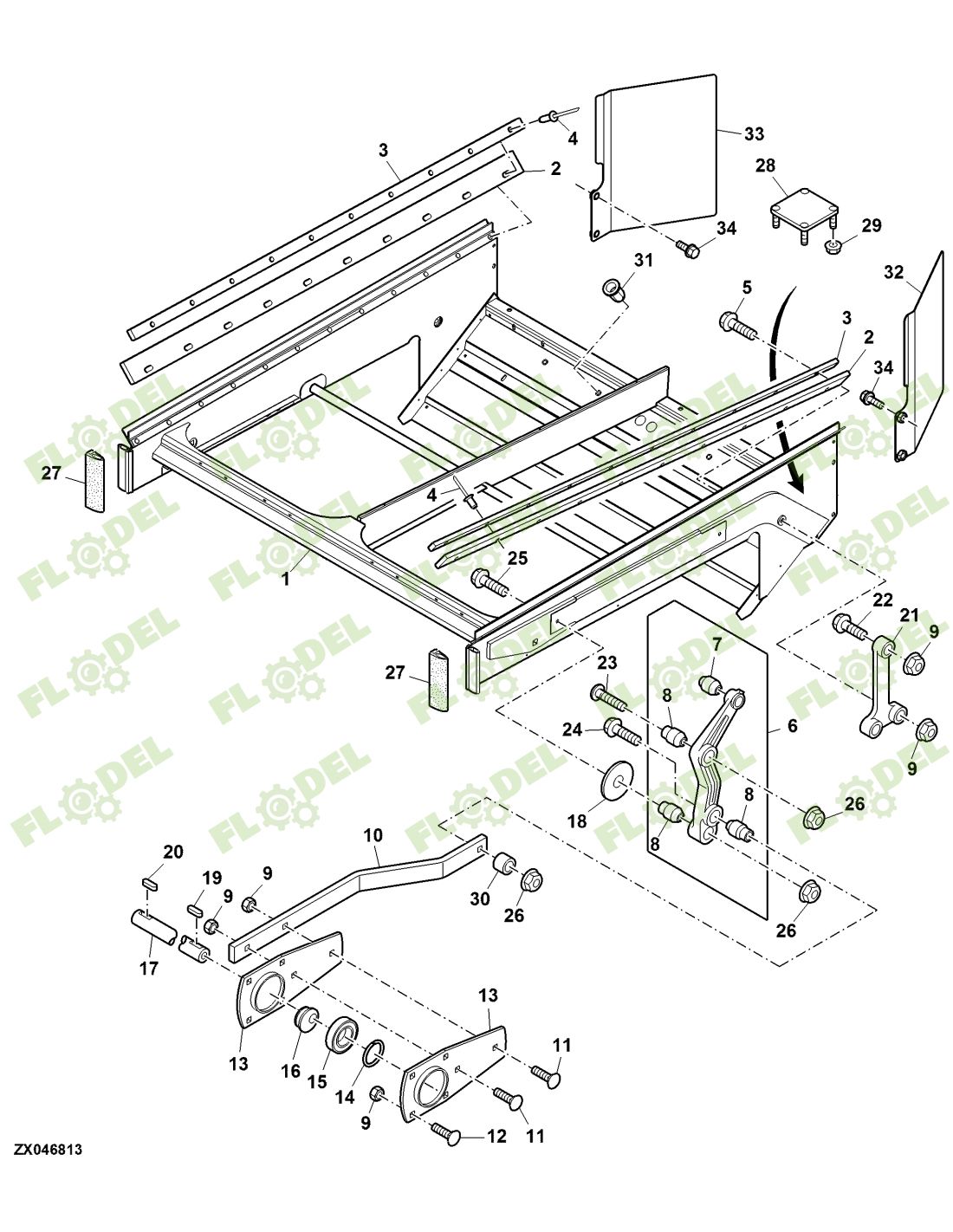 Bucsa JOHN DEERE AH125200