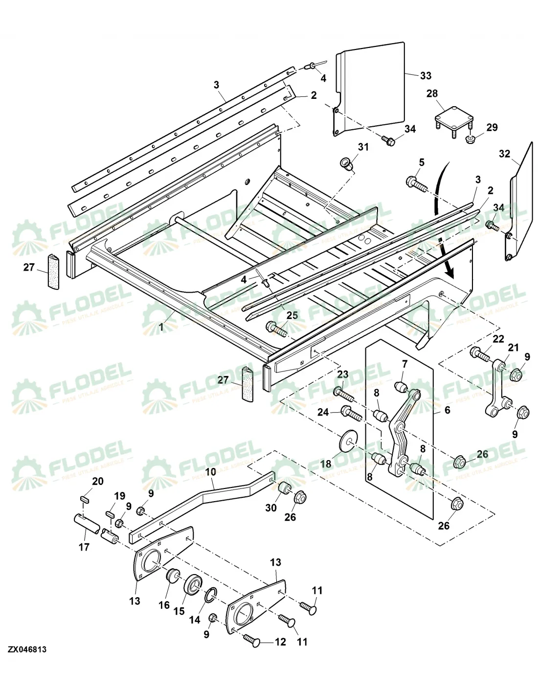 Bucsa JOHN DEERE AH125200