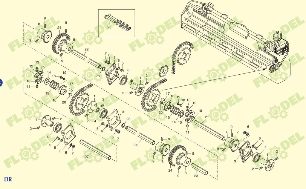 Ax hexagonal OLIMAC DR6230