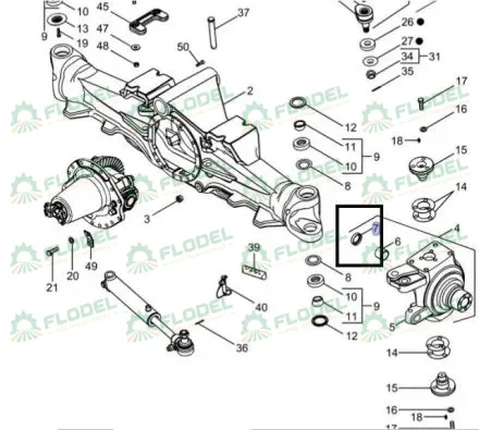 Simering planetara fata CASE IH 128647A1