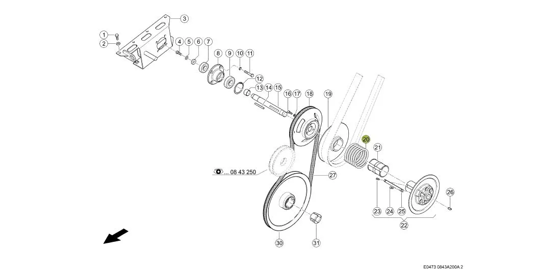 Arc variator combina CLAAS 788804