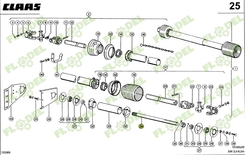 Ax heder CLAAS 650097 18Z