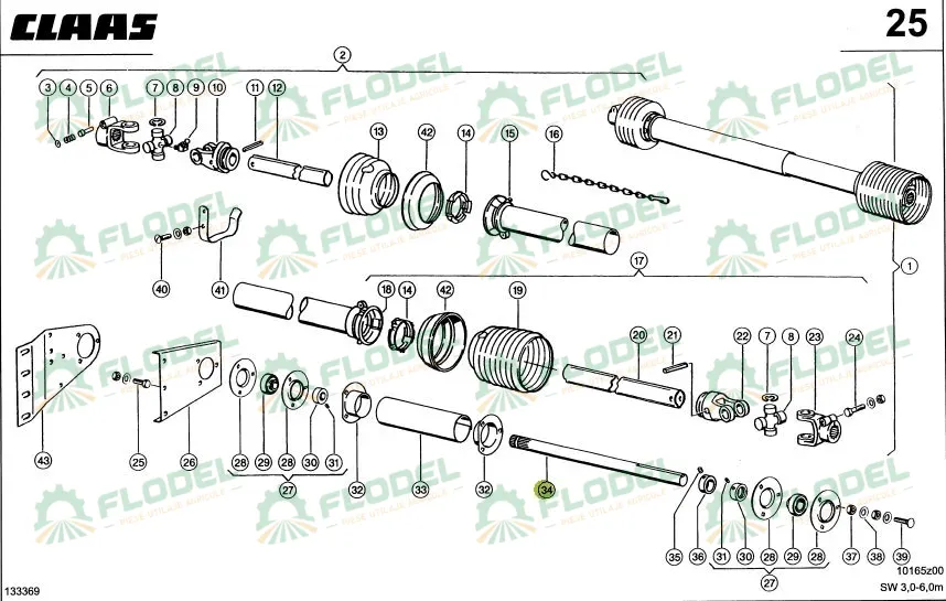 Ax heder CLAAS 650097 18Z