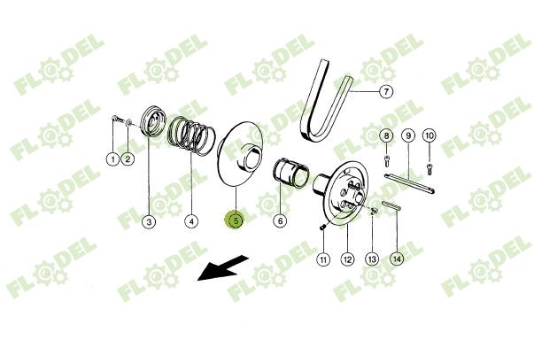 Fulie variator CLAAS 629654