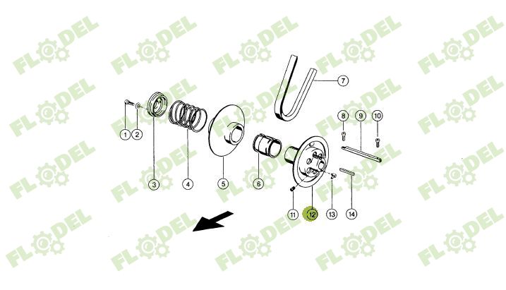 Fulie variator CLAAS 629653